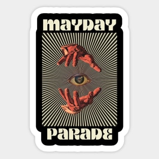 Hand Eyes Mayday Parade Sticker